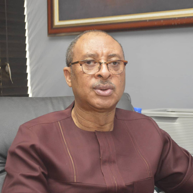 Prof. Pat Utomi addressing the public during his "Arise Series" campaign, focused on economic revival in Delta State.